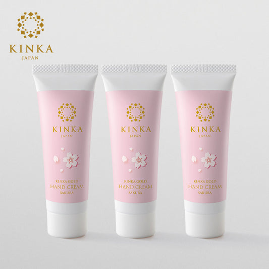 Kinka Gold Hand Cream Sakura Set