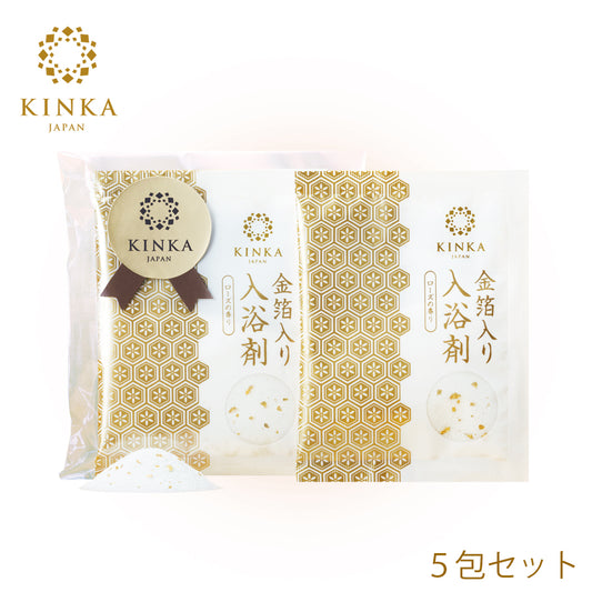 Kinka Gold - Nano Rose Bath Powder N (Set of 5)