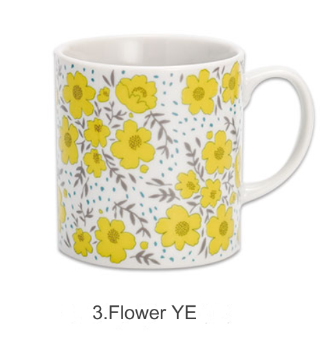 Flower mug - 4 colors