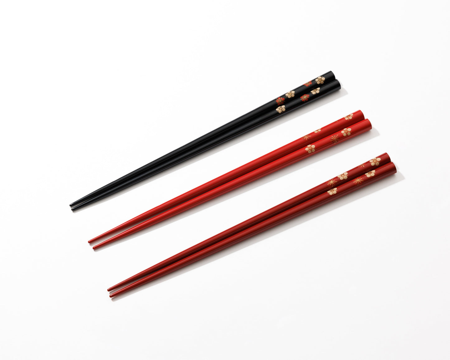 Wajimaya Zenni original chopsticks - (Tame/red and white plum)