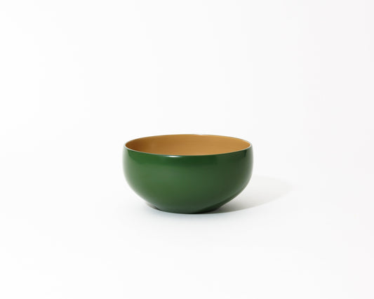 Five-colored bowl (white inside green)